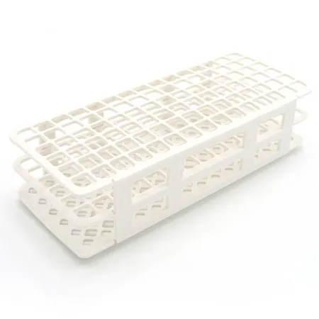 Heathrow Scientific - HS243073W - Fold And Snap Test Tube Rack 90 Place 5 To 10 Ml Tube Size White 2-2/5 X 4-1/8 X 9-2/3 Inch