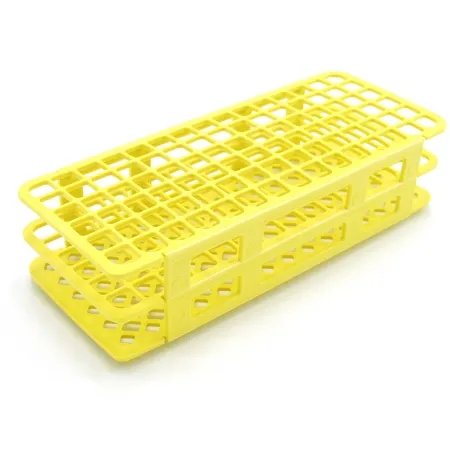 Heathrow Scientific - HS243073Y - Fold And Snap Test Tube Rack 90 Place 5 To 10 Ml Tube Size Yellow 2-2/5 X 4-1/8 X 9-2/3 Inch