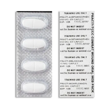 Wallcur - Practi-TCCC Oral Med Pack - 115TC - PRACTI-TCCC  ORAL MEDS ASTD (10PK/BX) D/S