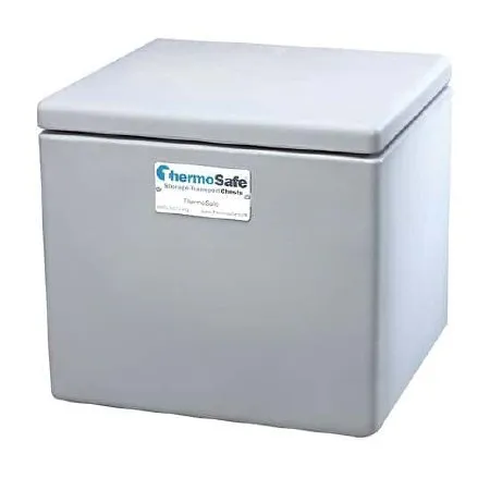 Cole-Parmer Inst. - Thermosafe - 03719-00 - Dry Ice Storage / Transport Chest Thermosafe 9-1/4 X 9-3/4 X 11-1/2 Inch Inside Dimensions Gray Polyethylene 50 Lbs. Ice Capacity