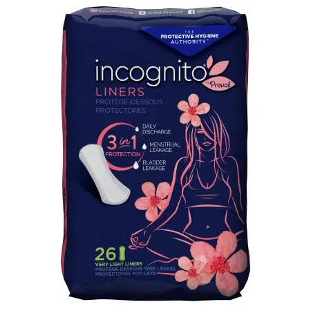 First Quality - PVH-626 - incognito by Prevail Panty Liner incognito by Prevail Light Absorbency