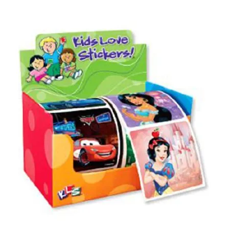 Medibadge - Kids Love Stickers - DB03 - Kids Love Stickers 150 Per Roll Disney Boys N Girls Sticker 2-1/2 Inch