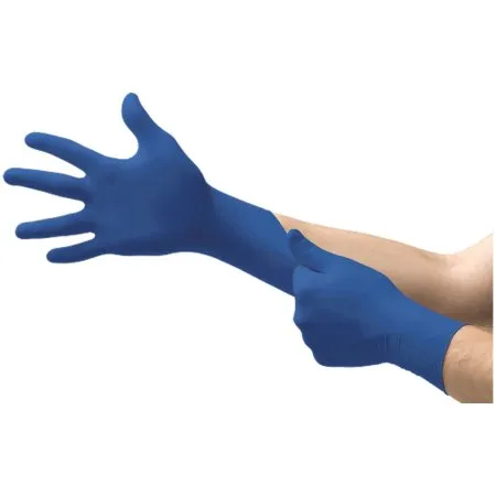 Microflex Medical - Micro-Touch - 313029100 - Exam Glove Micro-Touch X-Large NonSterile Nitrile Standard Cuff Length Textured Fingertips Blue Chemo Tested