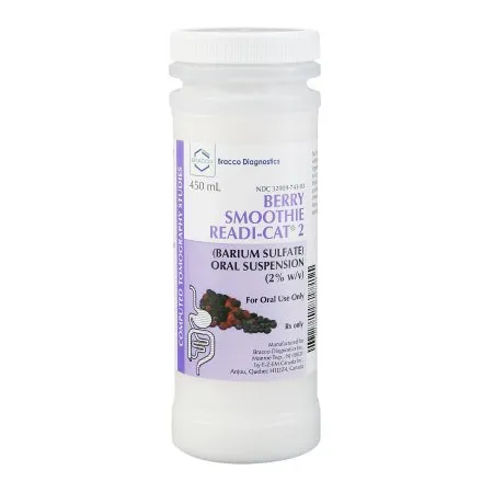 Bracco Diagnostics - Smoothie Readi-Cat 2 - 705696 - Smoothie Readi-Cat 2 Barium Sulfate 2.0% Suspension Bottle Berry Flavor 450 mL