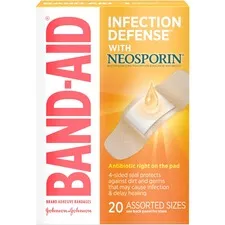 Johnson - JOJ5570 - Antibiotic Adhesive Bandages, Assorted Sizes, 20/box 