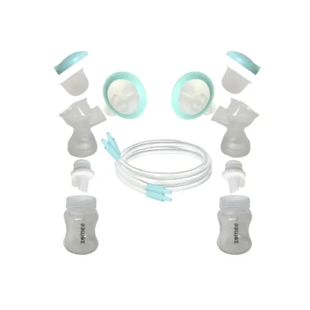 Zev Supplies - Zomee Z2 - Z2FS21MM SET - Double Breast Shield Kit Zomee Z2 21mm Plastic Reusable