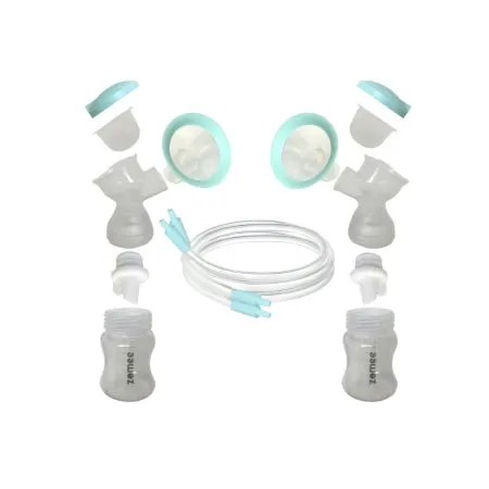 Zev Supplies - Zomee Z2 - Z2FS28MM SET - Double Breast Shield Kit Zomee Z2 28 Mm Plastic Reusable