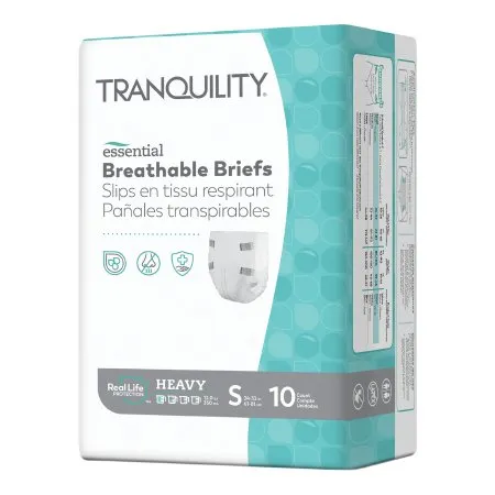 Principle Business Enterprises - Tranquility Essential - 2744 - Unisex Adult Incontinence Brief Tranquility Essential Small Disposable Heavy Absorbency