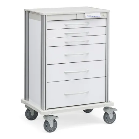 Solaire Medical - From: SP24W5 To: SP33W7 - Pace Series Multifunctional Supply Cart Pace Series Aluminum Case