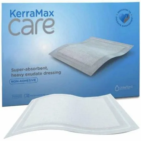 3M - KerraMax Care Gentle Border - PRD500-1174 -  Super Absorbent Dressing  4 X 4 Inch Square