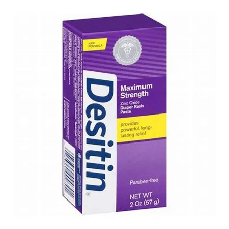 J & J Sales - Desitin Maximum Strength - 00501340004 - Diaper Rash Treatment Desitin Maximum Strength 4 Oz. Tube Scented Paste