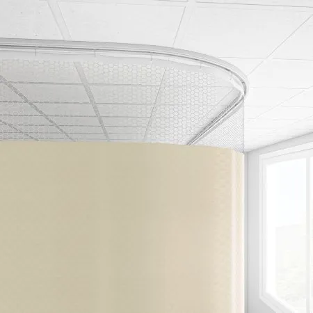 Imperial Fastener - 80X144SUMOAT - Cubicle Curtain 20 Inch Mesh 144 Inch Width 80 Inch Length