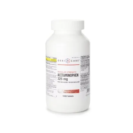 Gericare Medical Supply - Geri-Care - 101-10-GCP - Geri Care Pain Relief Geri Care 325 mg Strength Acetaminophen Tablet 1000 per Bottle