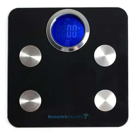 RemetricHealth - 10000271 - Floor Scale Bluetooth 400 Lbs. Capacity Battery Operated
