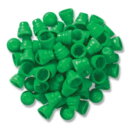 Market Lab - 0539-GN - Tube Closure Polyethylene Plug Cap Green For Use With Test Tubes, Centrifuge Tubes And Specialty Tubes Nonsterile