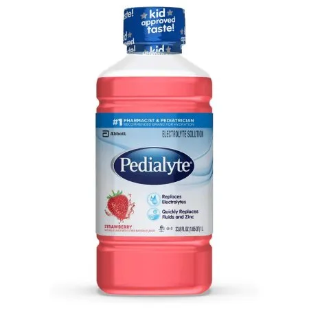 Abbott - Pedialyte Classic - 70074053984 - Oral Electrolyte Solution Pedialyte Classic Strawberry Flavor 33.8 oz. Electrolyte