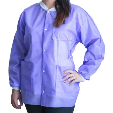 Dukal - From: UGJ-6504-M To: UGJ-6510-S - FitMe Lab Jacket FitMe Purple Medium Hip Length Disposable