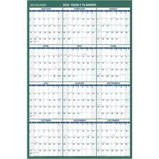 Ataglance - From: AAGPM21028 To: AAGPM31028 - Vertical Erasable Wall Planner