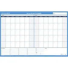 Ataglance - From: AAGPM23328 To: AAGPM33328 - 30/60-Day Undated Horizontal Erasable Wall Planner