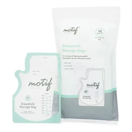 Motif Medical - AAC0008-01 - Breast Milk Storage Bag 8 oz. Plastic