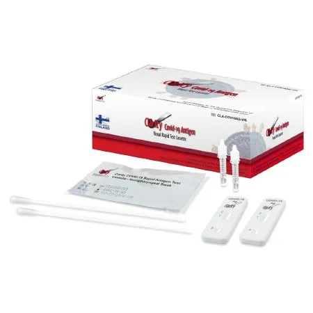 Clarity Diagnostics - CLA-COV19AG-VIS - Clarity COVID-19 Antigen Rapid Test Kits, Includes: (25) Tests, (25) NP Swabs, (25) Buffers, Package Insert, QSG, (1) Negative Control, and (1) Positive Control/kt