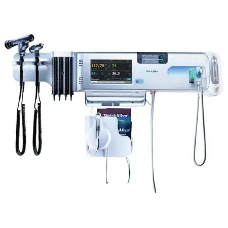 Welch Allyn - 84MTVX2-US - Intergrated Wall System Welch Allyn Welch Allyn Connex Integrated Wall System with Masimo SpO2  SureTemp Plus Thermometry  Braun ThermoScan PRO 6000 Thermometry  BP Cuff and Cord Management System  Integrated MacroView Basic LED