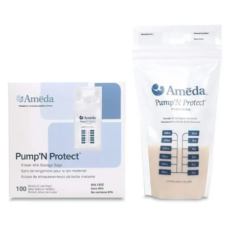Ameda - 800m02 - Breast Milk Storage Bag Ameda Pump N Protect 6 Oz. Plastic