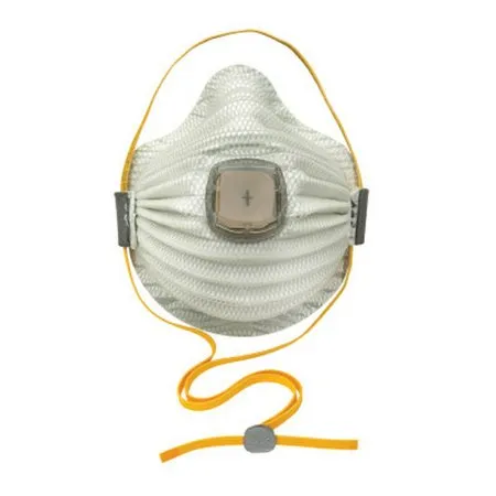 Moldex-Metric - AirWave - 4700N100 - Particulate Respirator Mask Airwave Industrial N100 With Valve Cup Elastic Strap Medium / Large White Nonsterile Not Rated Adult