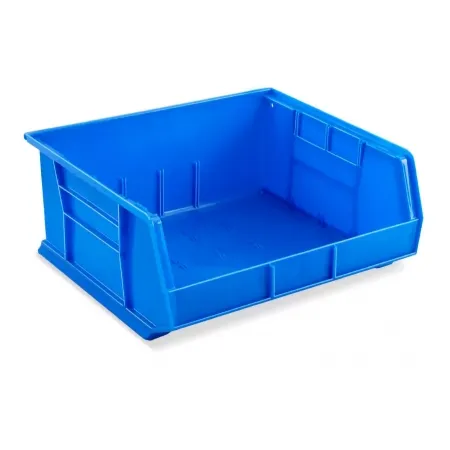 Uline - S-12420BLU - Stackable Storage Bin Uline Blue Plastic 7 X 15 X 16-1/2 Inch
