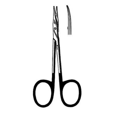 Sklar - 15-1342 - Tenotomy Scissors Supercut Sklarhone Stevens 4-1/2 Inch Length Or Grade Stainless Steel Nonsterile Finger Ring Handle Curved Blunt Tip / Blunt Tip
