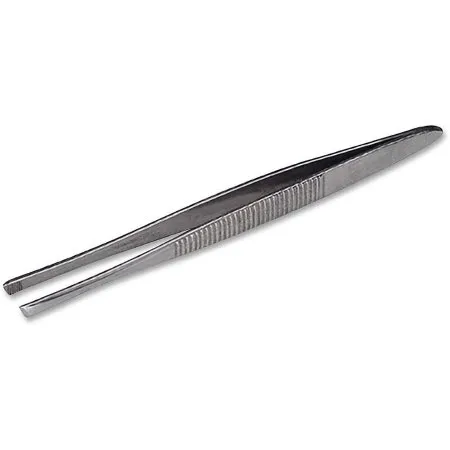 ACME United - FAE-6019 - Tweezers 3 Inch Length Stainless Steel NonSterile NonLocking Thumb Handle Straight Slanted Tips