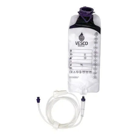 Vesco Medical - VED-049 - Gravity Feeding Bag Set With Enfit Connector 1000 Ml