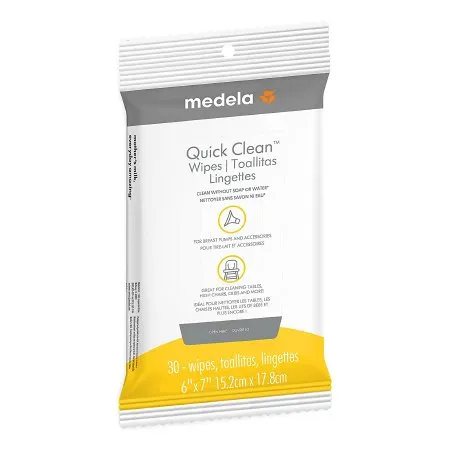 Medela - Quick Clean - 101042300 - Breast Pump and Accessory Wipe Quick Clean For Breast Pumps and Breast Pump Accessories