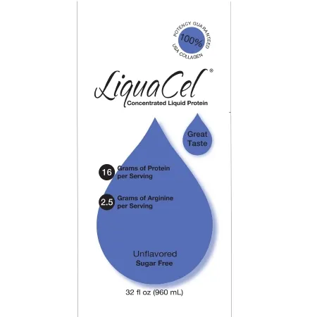 Global Health Products - LiquaCel - GH113 - Oral Supplement LiquaCel Unflavored Liquid 32 oz. Bottle