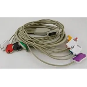 Norav Medical - C10-CUD10K - Diagnostic Cable Wire Norav 10 Lead With Pinch Clip Ends For Use Wtih Ecg Machine