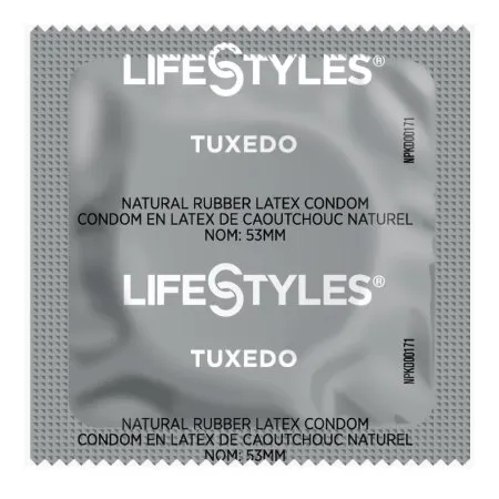 Sxwell USA - Lifestyles Tuxedo - 310158 - Condom Lifestyles Tuxedo Lubricated One Size Fits Most 1 008 per Case