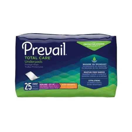 First Quality - Prevail Total Care - UP-100/1 -  Disposable Underpad  30 X 30 Inch Polyester Heavy Absorbency