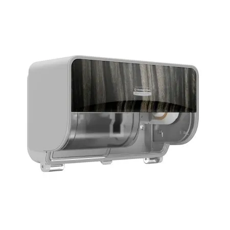 Kimberly Clark - 58752 - Toilet Paper Dispenser Coreless Standard Roll 2 Roll Horizontal with Ebony Woodgrain Design Faceplate 1 Dispenser and Faceplate-cs -DROP SHIP ONLY-