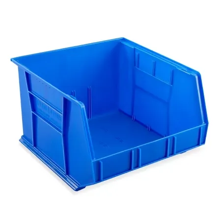 Uline - S-12422BLU - Stackable Storage Bin Uline Blue Plastic 11 X 16-1/2 X 18 Inch