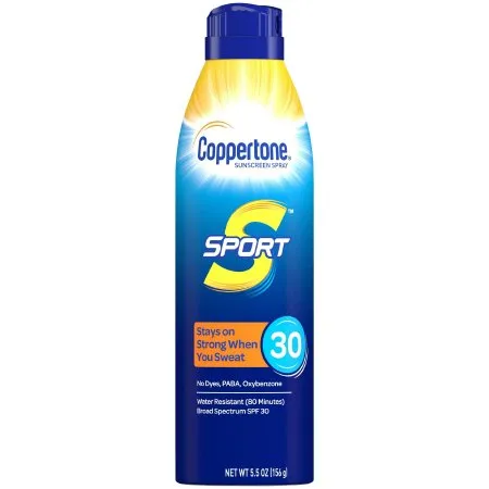 Beiersdorf - Coppertone Sport - 07214003441 - Sunscreen Coppertone Sport Spf 30 Liquid 5.5 Oz. Aerosol Can