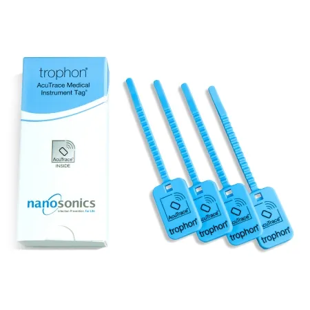 Nanosonics - trophon - N05007 - Equipment Tag Trophon Medical Instrument Tag Blue Plastic 10 Per Box