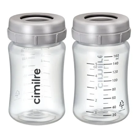 Symmetrical Health - Cimilre - Cm0a06 - Breast Milk Storage Bottle Set Cimilre 5 Oz. Plastic