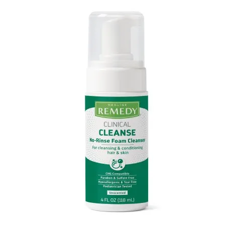 Medline - Remedy Phytoplex - MSC092104 - Rinse-free Cleanser Remedy Phytoplex Foaming 4 Oz. Pump Bottle Vanilla Scent