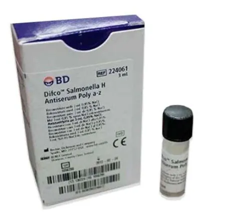 Bd - Difco - 224061 - Microbiology Reagent Kit Difco Salmonella H Antiserum Poly A-Z Serological Identification 3 Ml