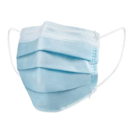McKesson - 91-3104 - Procedure Mask Mckesson Earloops One Size Fits Most Blue Nonsterile Astm Level 3 Adult