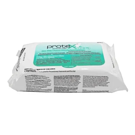 Parker Labs - Protex Ultra - 48-72 - Protex Ultra Surface Disinfectant Cleaner Broad Spectrum Manual Pull Wipe 80 Count Soft Pack Lemon Scent Nonsterile