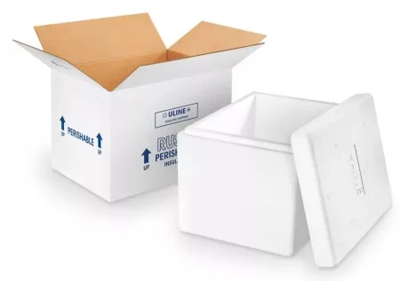 Uline - S-13394 - Insulated Shipping Kit 15-1/2 X 15-1/2 X 21-1/4 Inside, 19-1/2 X 19-1/2 X 19-1/2 Outside Dimensions