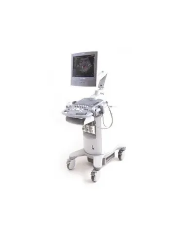 Global Medical Imaging - Siemens Acuson X150 - 122586 - Ultrasound System Siemens Acuson X150 Maryamardalanmd, 10~75° Down,+-80 Swivel Tilt/rotate Adjustable Monitor, 1024 X 768 Monitor Resolution, Trackball, 2(+1 Non Active Port) Probe Ports, 3 Cm Minimu