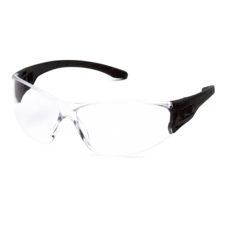 Pyramex - TruLock - SB9510S - Safety Glasses Trulock Wraparound Clear Tint Polycarbonate Lens Clear / Black Frame Over Ear One Size Fits Most