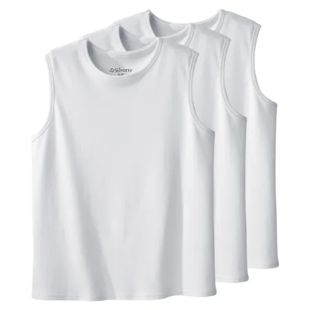 Silverts Adaptive - SV28040_WHT_2XL - Adaptive Undershirt Silverts 2x-large White Without Pockets Sleeveless Female
